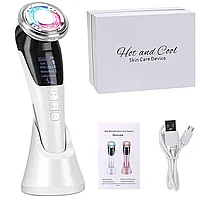 Aparat profesional Multifunctional pentru ingrijirea fetei si intinerirea pielii 5 in 1, fotoni, Vibratii EMS,