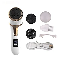 Set Pila electrica pentru talpi si calcaie, Display Digital LED, 2 viteze, Reincarcabil cu USB, Acumulator