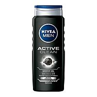 Gel de dus Nivea Men Active Clean, 500 ml