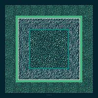 Batic Animal Print, 120 x 120 cm - verde/turcoaz
