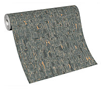 Tapet modern, texturat, negru, gri, auriu, dormitor, living, baie, hol, Casual Chic, 10260-10