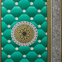 Tapet Versace Kontinent, auriu, verde, dormitor, living, 1430