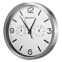 Ceas de perete Bresser MyTime 8020315GYE000, termometru, alb