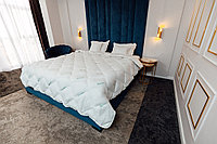 Pilota matlasata iarna aloe vera AloeDream Coneltex, dimensiuni 140x210 cm, dreptunghiulara, culoare alba,