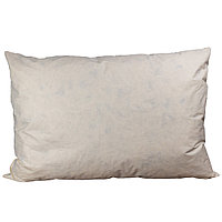 Perna puf si pene gasca Somnease Coneltex, dimensiuni 50 x 70 cm, dreptunghiulara, culoare alba, 80% pene, 20%