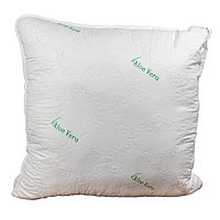 Perna matlasata antialergica aloe vera AloeDream Coneltex, dimensiuni 60x60 cm, patrata, culoare alba,