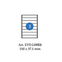 Etichete autoadezive pentru biblioraft, 8/A4, 100 coli/top