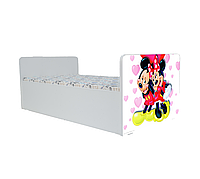 Pat Mickey Si Minnie Gama Nani, cu Saltea SafeNest 140x70 Cm, 2-8 Ani Ptv8362