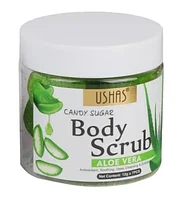 Scrub de Corp USHAS Candy Sugar cu Aloe Vera 12g Exfoliere Blanda si Hidratare Intensa Candy Sugar&Aloe Vera