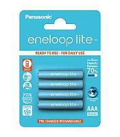Set acumulatori Panasonic Eneloop Ni-MH 4x AAA(R3) 550mA lite Power
