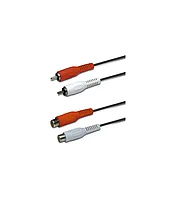 Cablu prelungitor 2x RCA 2.5m mama-tata Header EDC