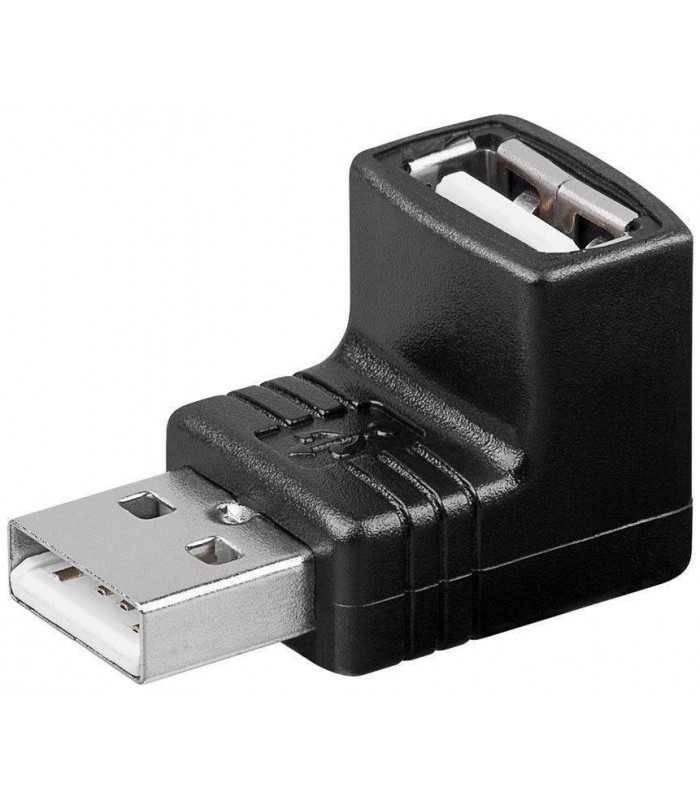 Adaptor USB A tata - A mama 90 grade Goobay - foto 1 - id-p104557503