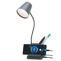 Lampa de Birou USB 3 in 1 cu Statie de Incarcare pentru Telefon Mobil si Carcasa pentru Creion