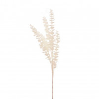 Ramură decorativă, artificială, de eucalipt albă, 85 cm