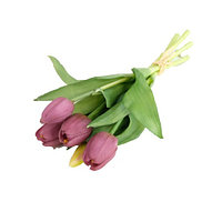 Buchet 3 fire de lalele și 2 boboci din silicon, 30 cm