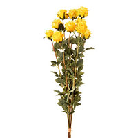 Buchet Trandafiri Artificiali, Galbeni, 10 fire