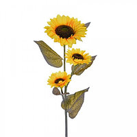 Floarea soarelui Artificială cu 3 flori, 110 cm