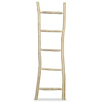Scară pentru prosoape cu 5 trepte, tec, 45x150 cm, natural