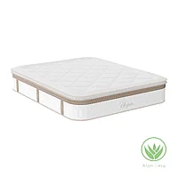 Saltea Utopia pakoworld cu arcuri buzunate cu strat superior de aloe vera 30-32cm 160x200cm