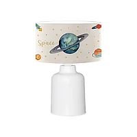 Lampă de masă pentru copii Saturn Multicolor-color alb D24x32cm 24x24