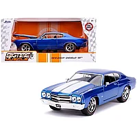 Chevrolet Chevelle SS 1970 albastru cu dungi albe - 1/24 Jada