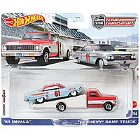 Set 2 masinute Chevy Ramp Truck 1972 si Impala 1961 - 1/64 Hot Wheels Premium