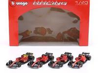 Set 4 machete Formula 1 Ferrari Leclerc/Sainz 2022-2023 - 1/43 Bburago