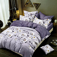 Lenjerie de pat 2 persoane, bumbac finet, 6 piese, 2 fete, mov, SP484 Bumbac finet 100%, 200 x 230 cm, 55 x 80