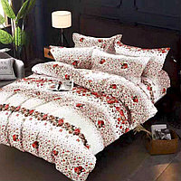 Lenjerie de pat 2 persoane, bumbac finet, 6 piese, 2 fete, SP643 Bumbac finet 100%, 245 x 250 cm, 200 x 230