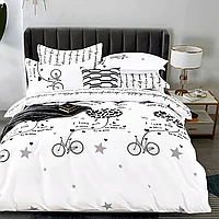 Lenjerie de pat 2 persoane, bumbac finet, 6 piese, 2 fete, SP230 Bumbac finet 100%, 245 x 250 cm, 200 x 230