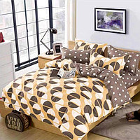 Lenjerie de pat 2 persoane, bumbac finet, 6 piese, 2 fete, SP618 Bumbac finet 100%, 245 x 250 cm, 200 x 230