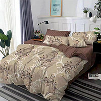 Lenjerie de pat 2 persoane, bumbac finet, 6 piese, 2 fete, SP692 Bumbac finet 100%, 245 x 250 cm, 200 x 230
