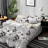 Lenjerie de pat 2 persoane, bumbac finet, 6 piese, 2 fete, SP693 Bumbac finet 100%, 200 x 230 cm, 55 x 80 cm