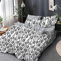 Lenjerie de pat 2 persoane, bumbac finet, 6 piese, 2 fete, SP680 Bumbac finet 100%, 245 x 250 cm, 200 x 230