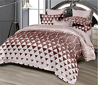 Lenjerie de pat 2 persoane, bumbac finet, 6 piese, 2 fete, SP951 Bumbac finet 100%, 245 x 250 cm, 200 x 230