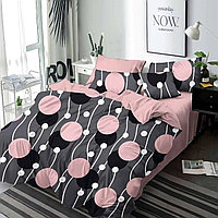 Lenjerie de pat 2 persoane, bumbac finet, 6 piese, 2 fete, SP721 245 x 250 cm, 200 x 230 cm, 55 x 80 cm (x2),