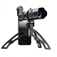 Teleobiectiv zoom 40x marca Apexel cu trepied stabilizator pentru iPhone 12,11,X,8, Samsung Galaxy, Note,