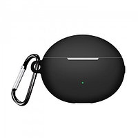 Husa pentru protectia castilor stereo wireless Huawei FreeBuds 5i, culoarea neagra cu carlig prindere