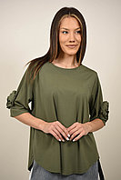 BLUZA MANECA SCURTA CU FLORI APLICATE VICENZA