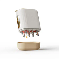 Dispozitiv 2in1 pentru masaj capilar, smart, cu dozator si aplicator pentru uleiuri esentiale si tratamente capilare lichide