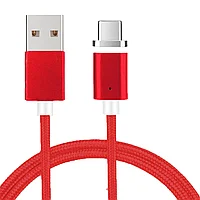 Cablu de incarcare rapida si transfer de date EVTrend® PREMIUM MAGNETIC, USB-C, conector metalic din aluminiu,