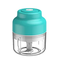 Mini Tocator EVTrend® Portabil cu Lame Metalice si Incarcare USB, Albastru