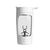 Shaker Electrionic EVTrend® cu Incaracare USB 650ml pentru Proteine si Smoothie, Alb