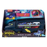 Set Jucărie Camion cu Vehicul, Mattel Batwheels, Multicolor, Vârstă 3+ Ani