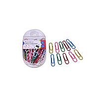 Agrafe Birou, Model Multicolor, Metal, Set 80 Bucăți, Mărime 32mm