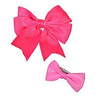 Set Clame Păr 3D, Roz Fucsia, 2 Mărimi, 6 Bucăți