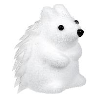 Figură Decorativă Crăciun, Spumă, Arici, Alb, 12 cm