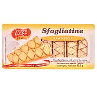 Biscuiți Foitaj, Gastone Lago, Sfogliatine, Glazurați cu Aromă de Caise, Capacitate 135g