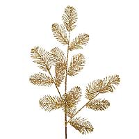 Ramură Decorativă Crăciun, Bej șampanie, 88cm