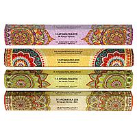 Set Bețișoare Parfumate, Multicolor, 56 Bucăți, Arome Lavandă, Lemn de Santal, Iasomie, Vanilie și Miere